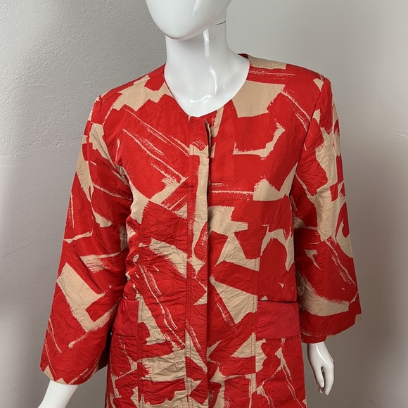 Doo.Ri Red-orange Light Weight Coat - Picture 2 of 14